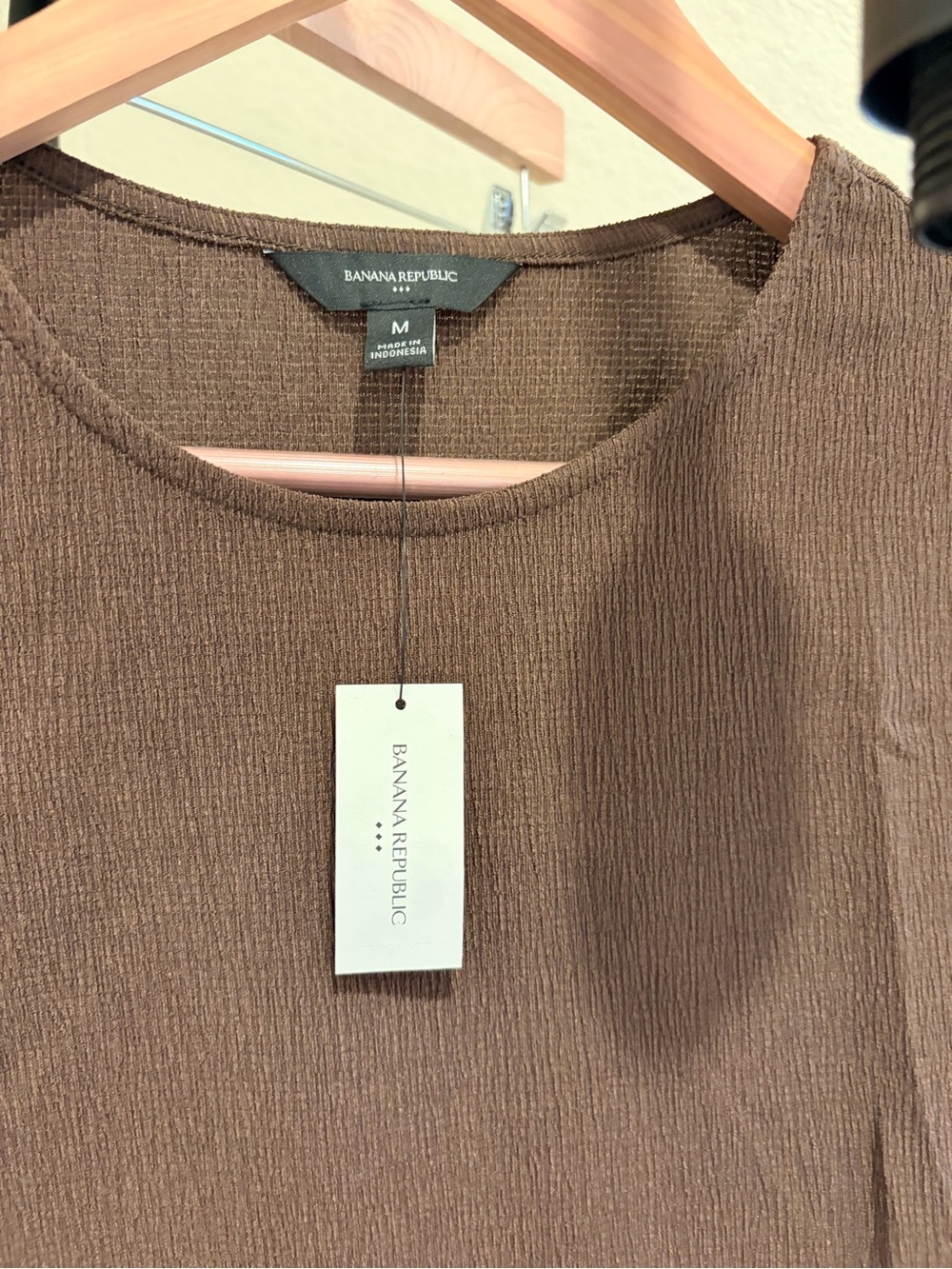 Banana Republic Ribbed Brown Knit Top